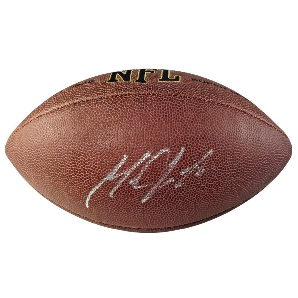 Melvin Gordon Broncos Signed Football Chargers Wisconsin Proof JSA Autograph COA